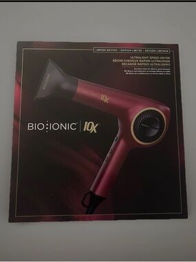 Bio Ionic 10X Ultralight Speed Dryer - Metallic Burgundy